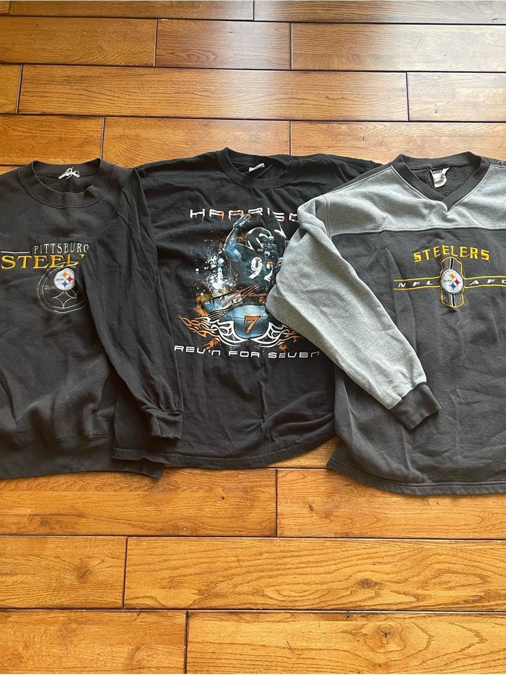 Vintage Pittsburgh steelers 2 sweatshirt and tee set